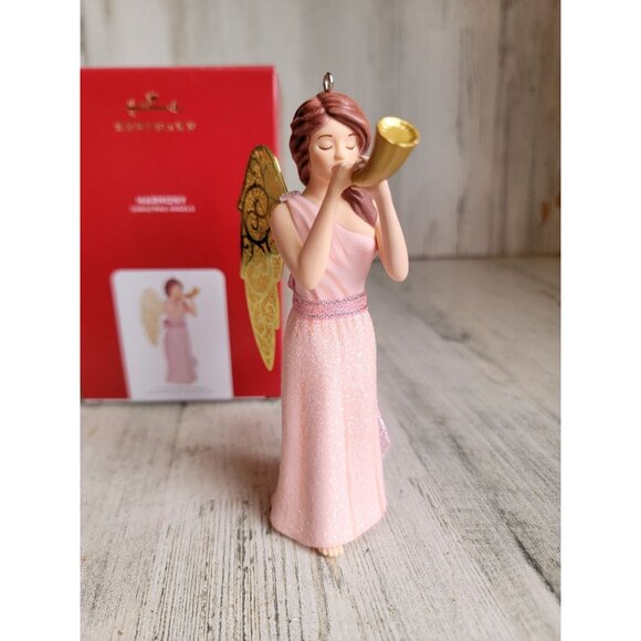 Hallmark Harmony Christmas angels horn ornament Xmas - Picture 5 of 6